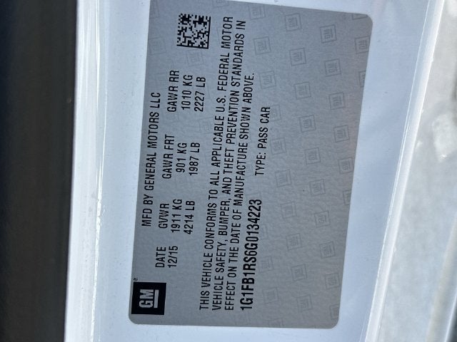 2016 Chevrolet Camaro 1LT