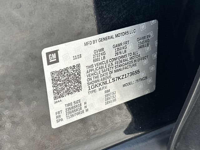 2019 GMC Acadia SLE