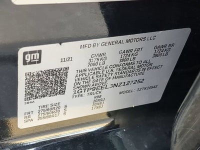 2022 GMC Sierra 1500 Limited AT4