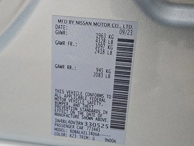 2024 Nissan Altima 2.5 SV