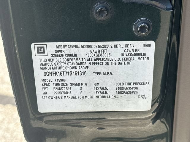 2001 Chevrolet Suburban LS