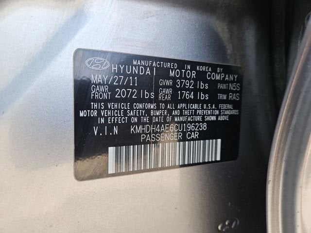 2012 Hyundai Elantra Limited PZEV