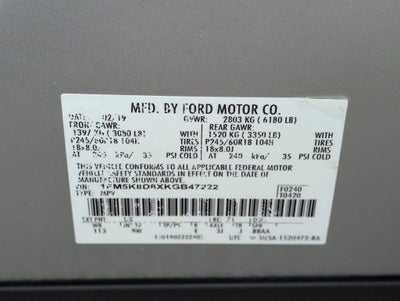 2019 Ford Explorer XLT