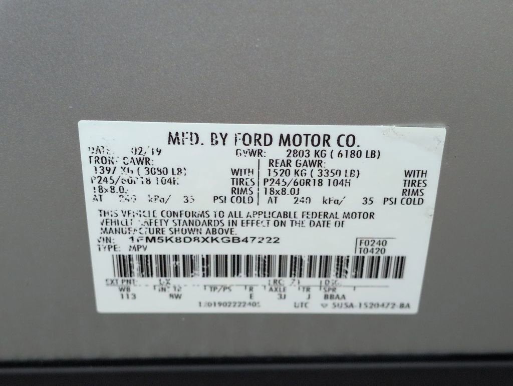 2019 Ford Explorer XLT