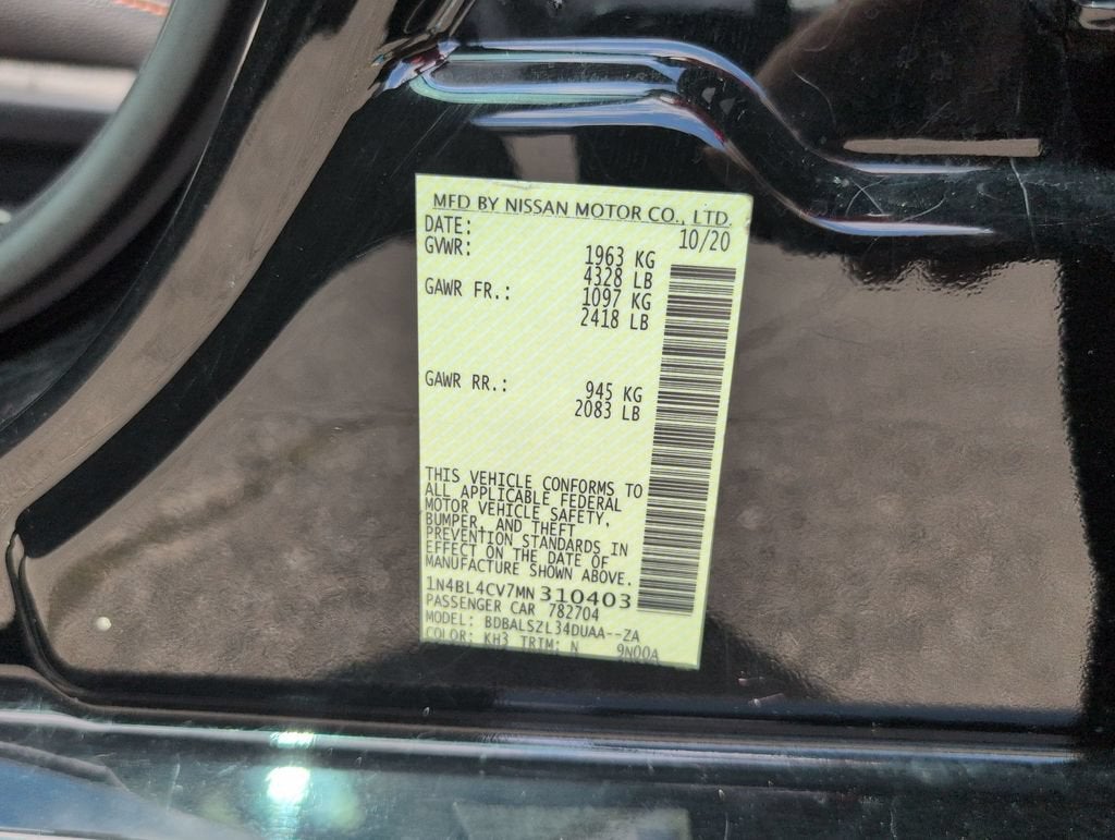2021 Nissan Altima SR FWD