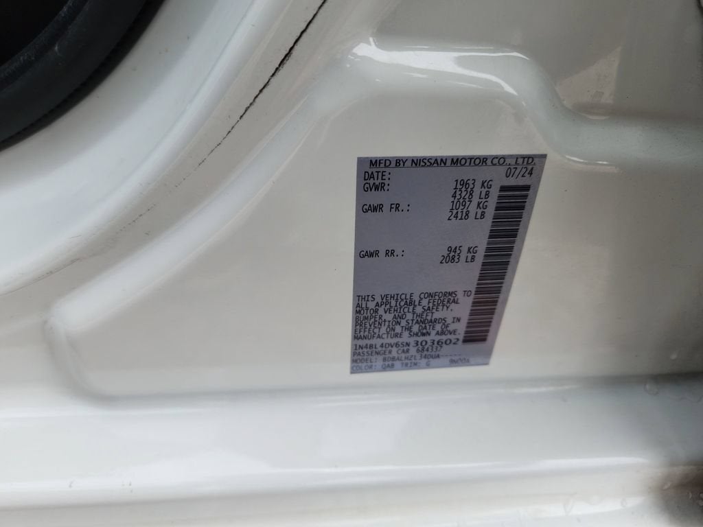 2025 Nissan Altima SV FWD