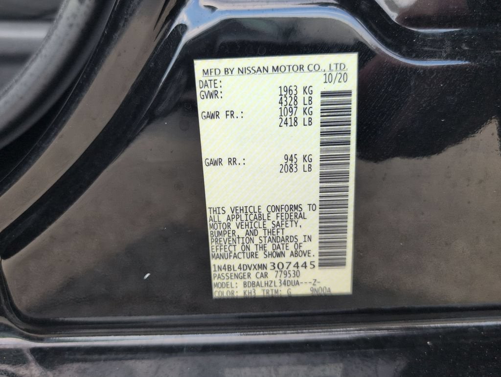 2021 Nissan Altima SV FWD