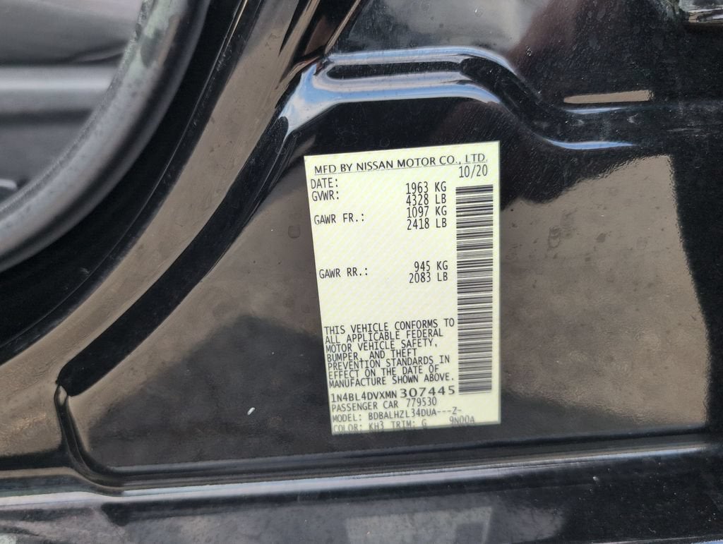 2021 Nissan Altima SV FWD