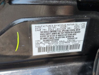 2022 Nissan Sentra SV Xtronic CVT