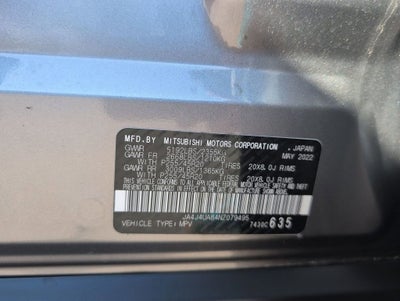 2022 Mitsubishi Outlander SE 2.5 S-AWC