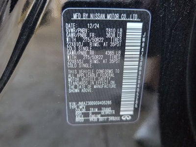 2025 INFINITI QX80 LUXE AWD