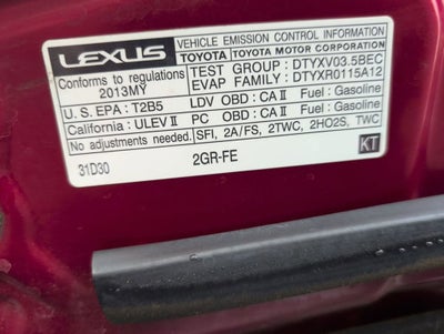 2013 Lexus ES 350 4dr Sdn